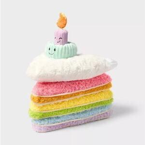 13" Stackable Layer Cake Stuffed Animal - Gigglescape Plushy, Food Theme, 1+ yr